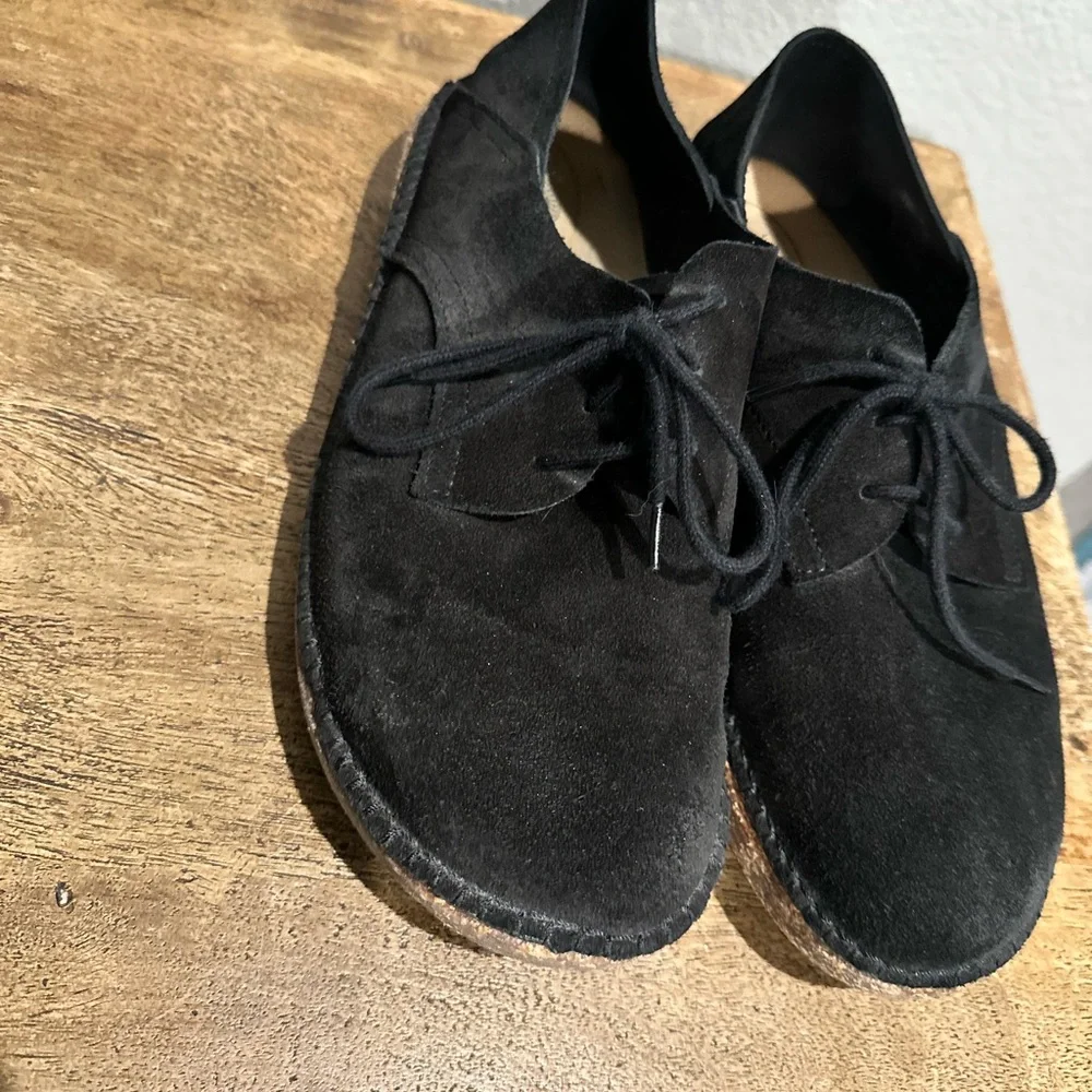 Birkenstock Dark Suede Lace-Up Derbys - Picture 2 of 4